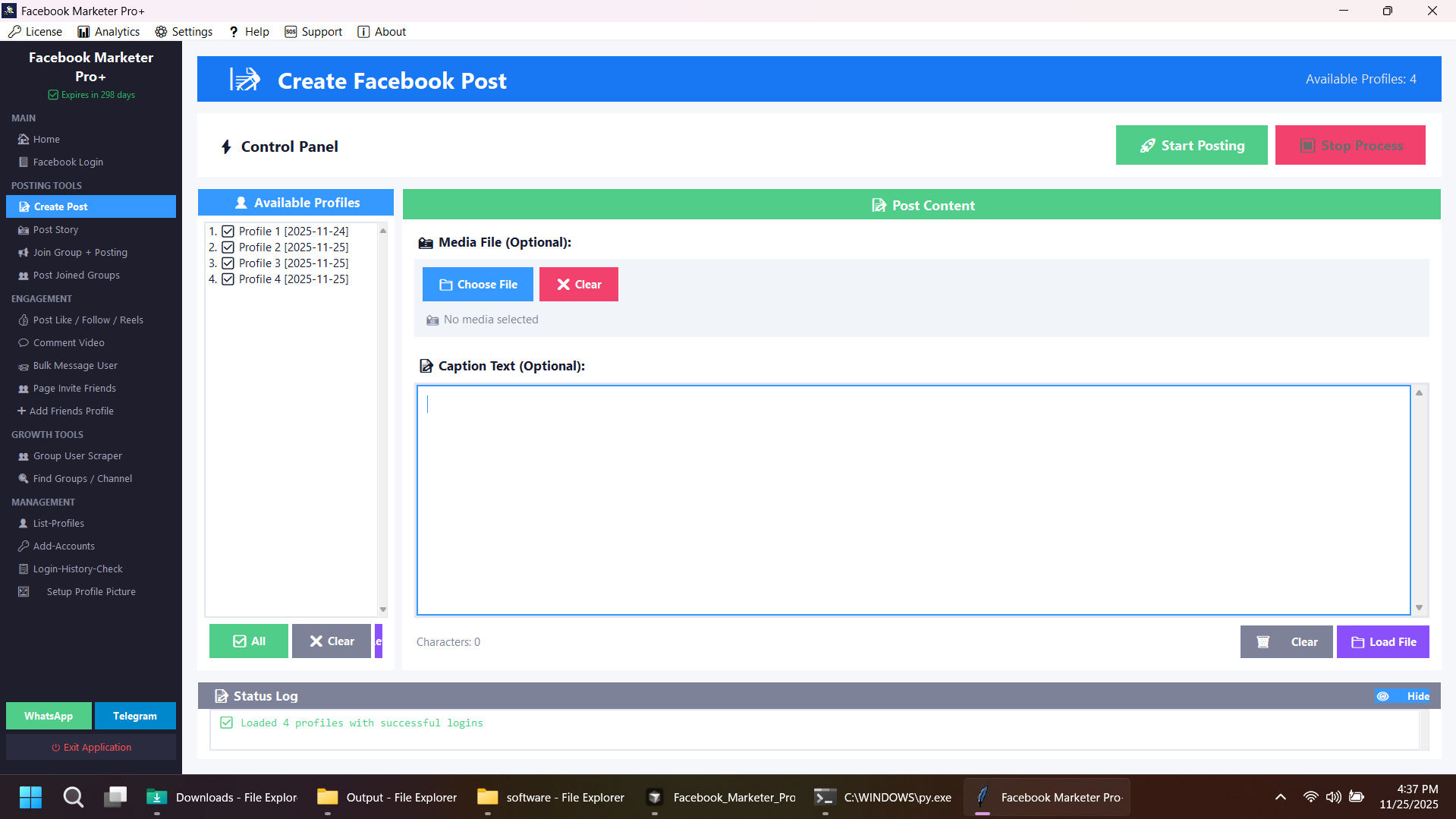 Advanced Facebook Marketing Software | Auto Poster, Comment Bot, Scraper lifetime software